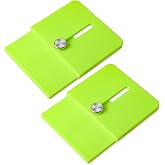 FOSHIO Green Edge Wrap Cutting Template Tool, 2 Pack Precise Measurement Adjustable Edge (5-35mm) Straight Line Cutting Guide for Furniture, Vinyl &amp; Wallpaper Wrapping