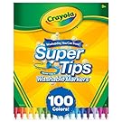 Crayola Super Tips Washable 100 Count Markers