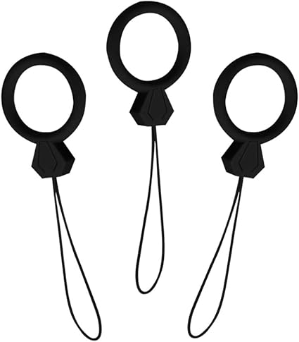 Amazon Co Jp Witwo スマホ ストラップ リング ソフト シリコン材質製 耐久性 フィンガーストラップ スマホ 落下防止 携帯 ストラップ 3個セット 黒 家電 カメラ