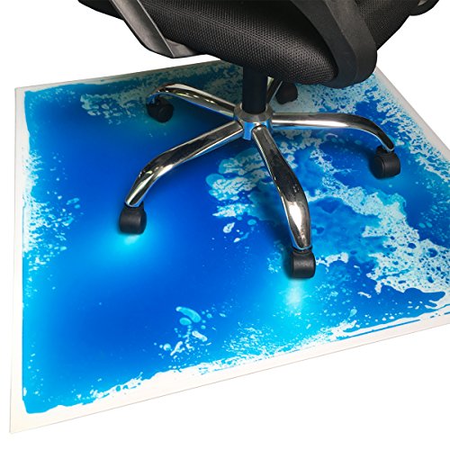 Liquid Encased Office Chair Mat for Carpet / Hardwood Floor Chair Mat