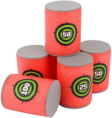 EKIND 6 Pcs Foam Can Target for Nerf N-strike Elite Series Blasters kids toy