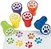 Paw Print Birthday Party Favor Bundle Pack Animal Lover (12 Stampers, 12 Pencils, 12 Erasers, 12 Puppy Dog Collar Bracelets & Bonus Bag) by Multiple