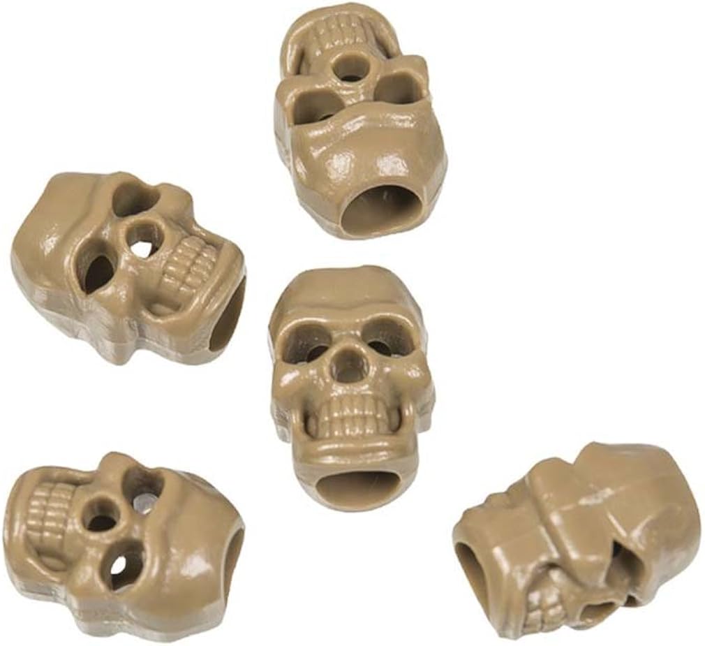 Mil-Tec Skull cord stopper, pack of 10, Coyote