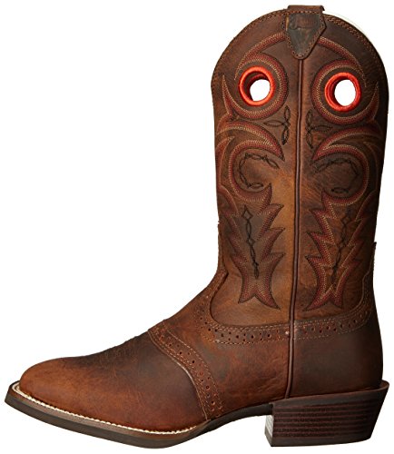 Justin Boots Men's Justin's Silver Collection 12" Western Boot, Brown, 9.5 D US - Thumbnail 5