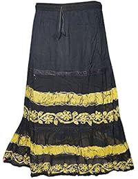 Women Peasant Skirts Festival Frolic Handmade Tie- Dye Gypsy Flirty Sexy Bohemian Midi Skirts