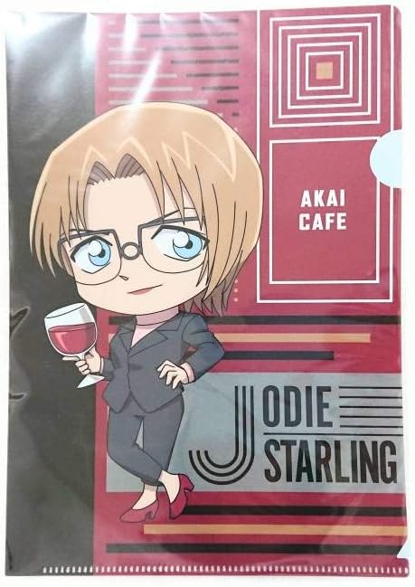 Amazon 名探偵コナンカフェ セガラッキーくじオンライン 緋色編 E賞 ミニクリアファイル A5 ジョディ スターリング アイドル 芸能人グッズ 通販