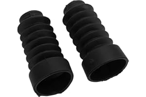 SHANRYA 2pcs Anti-crack Rubber Dust Motorcycle Front Fork Boot