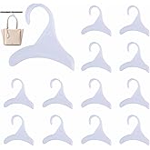 12 Pcs Purse Hanger Hook Acrylic White Bag Tie Handbag Belt Hanger Closet Organizer Storage Handbags Tote Holder for Storing Handbags Satchels