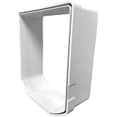 Cat Mate Elite Wall Liner, 50mm, Tunnel Section, White | Compatible with 305, 355, 358, and 360 Cat Mate cat flaps, Paintable Surface, Easy Installation, Stackable for Thicker Walls