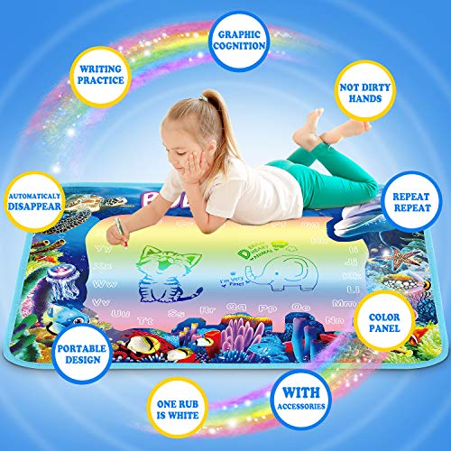 image for Hierceson Aqua Magic Doodle Mat 40 X 28 Inches Extra Large Water Drawi