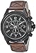 Timex Men's T49986 Expedition Rugged Chronograph Brown/Black Leather Strap Watch