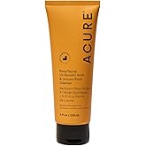 Acure Resurfacing 1% Glycolic Acid & Unicorn Root Cleanser - Exfoliating Face Wash, Glycolic Acid Cleanser for Face, Brightening Anti Aging Cream to Foam Facial Cleanser, Sulfate Free, Vegan - 4 fl oz