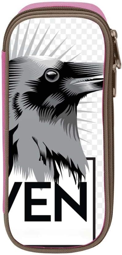 KAKAKAA Plunder Hawkish Self Bright Student Canvas Pencil Case Durable Pencil Case Zipper Office