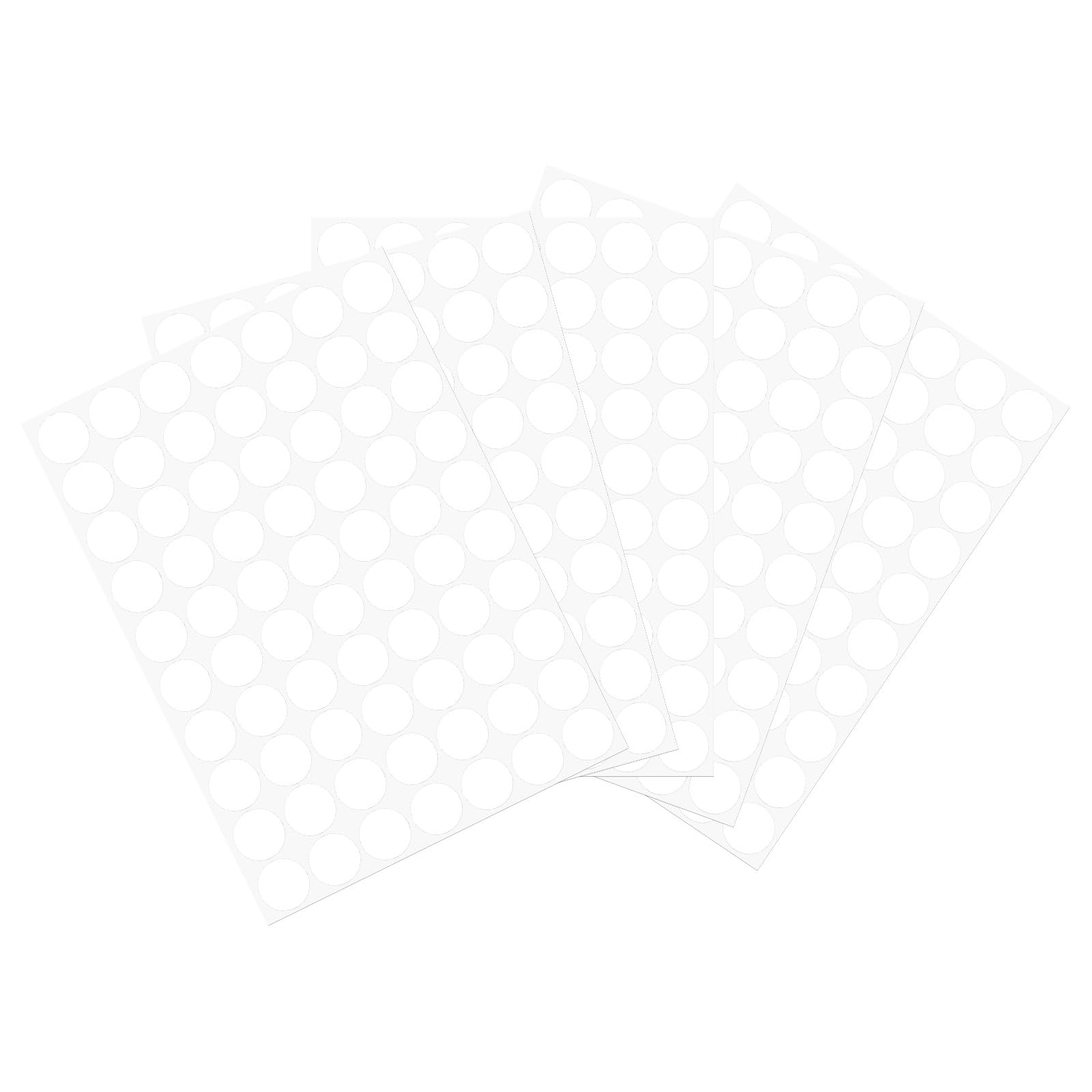 Photo 1 of uxcell 10 Sheet/700Pcs Screw Hole Cover Stickers, 18mm Dia PVC Self Adhesive Covers Caps Dustproof for Wood Furniture Cabinet Shelf Wardrobe, White