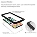 iPhone X Waterproof Case, SunbaYouth IP68 Certified Sensitive Fingerprint, Built-in Screen Drop Resistance Fully Sealed Shock Dirt Snow Proof Cover Waterproof Case for iPhone X (Black)