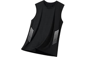 Big and Tall Tank Tops Men Summer Crew Neck Sleeveless Shirt Loose Fit Quick Dry Workout Gym Athletic Muscle Shirts