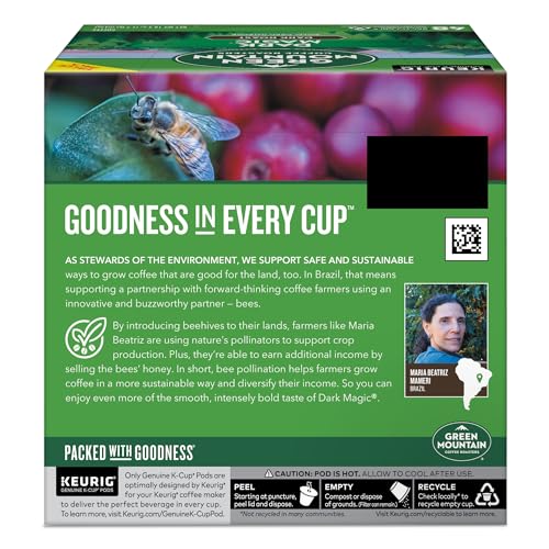 GREEN MOUNTAIN COFFEE ROASTERS DARK MAGIC, SINGLE-SERVE KEURIG K-CUP PODS, DARK ROAST COFFEE PODS, 48 COUNT (2 PACKS OF 24)