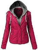 Luna Flower Women's Quilted Two Tone Mix Comfortable Padding Jackets