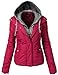 Luna Flower Women's Quilted Two Tone Mix Comfortable Padding Jackets