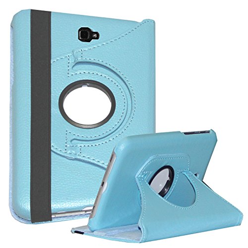 Case For Galaxy Tab A 10.1 - JYtrend Rotating Stand Case Cover For Samsung Galaxy Tab A 10.1-inch SM-T580 SM-T585 SM-T587 SM-T580N SM-T585N SM-T580NZKAXAR SM-T585NZKABTU SM-T587PZKASPR (Light Blue)