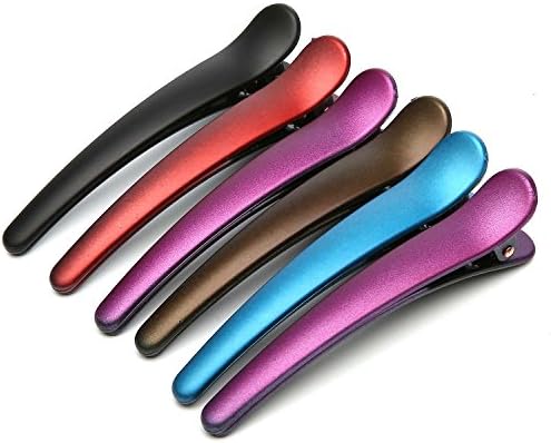 12PCS Professional Multicolor Plastic Hair Clips Natural Hair Barrettes Salon Crocodile Hair Clip DIY Accessories Hair pins Alligator Clips