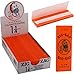 Full Box Zig Zag Cigarette Rolling Paper RYO 1.25 1 1/4 Gummed Orange Paper 24 Booklets