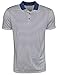 NIKE Men's Dry Victory Stripe Polo, College Navy/White/White, Large
