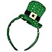 Gift Boutique 6 Pack St Patrick’s Day Headbands Green Sequin Leprechaun Hat and Irish Princess Head Boppers Party Costume Supplies Accessories Decorations