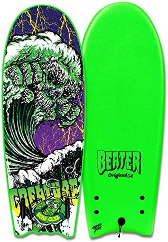 Catch Surf Beater Orgnl 54-Creaturers Ed2, Lime, 54" (4'6") x 20" x 2.5" (30 Liters)