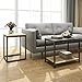 Lifewit 2-piece Side Table Nesting Table Accent Table Set, Combination Extension Slide End Sofa Table