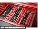 ARES 70233-26-Piece 1/4-Inch Metric Magnetic Socket Organizer - Holds 13 Standard Size and 13 Deep Size Sockets - Keeps Your Tool Box Organized