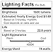 Great Eagle 100W Equivalent LED A19 Light Bulb 1600 Lumens Cool White 4000K Dimmable 14-Watt UL Listed (6-Pack)