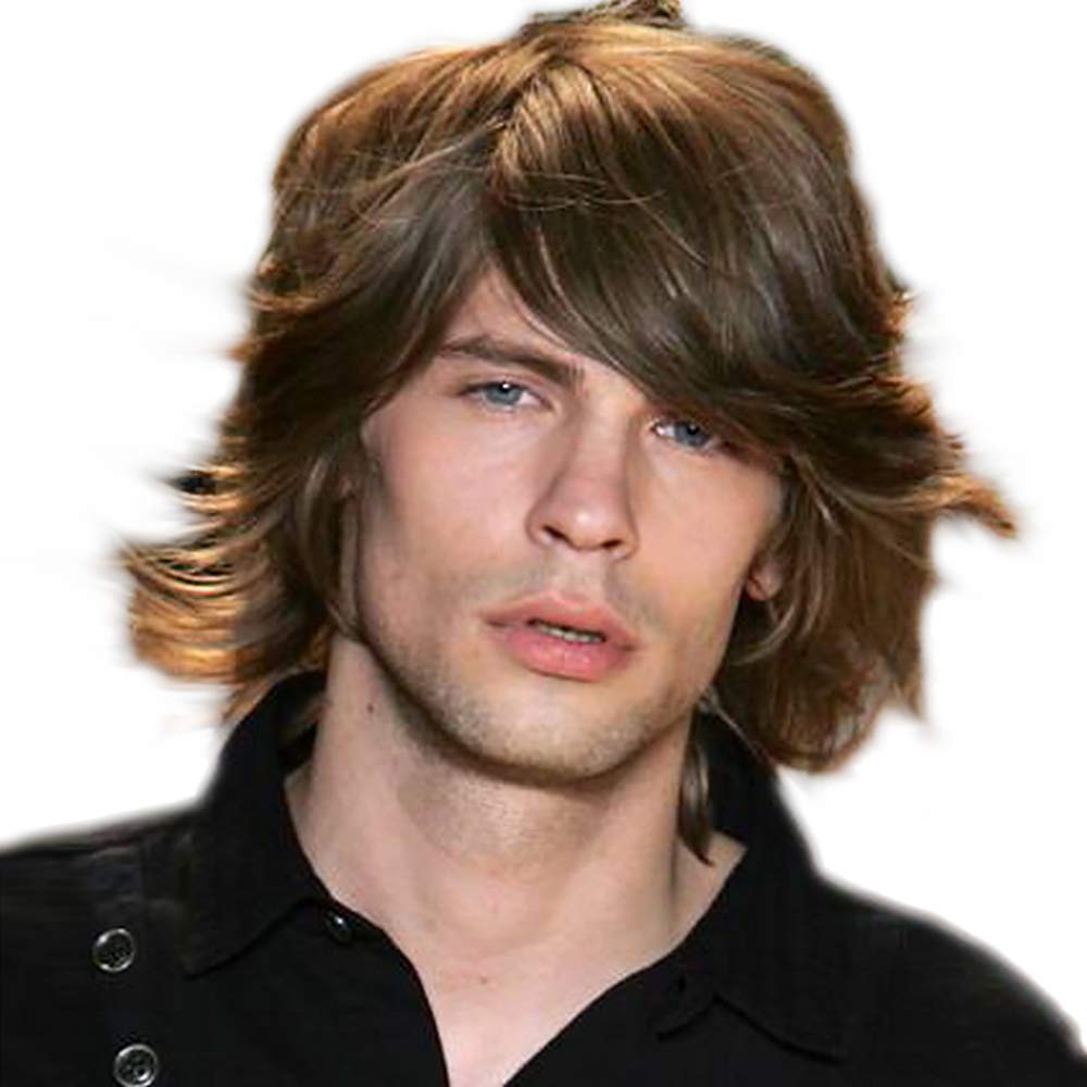 Amazon Com Stfantasy Curly Layered Wave Men Short Male Guy Wigs