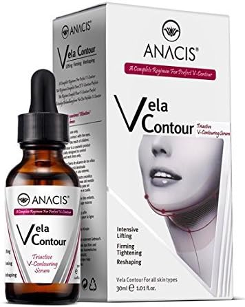 Neck Firming and Tightening, Lifting V line Serum, Chin contouring, Reduce Appearance of Double Chin, Loose and Sagging Skin. Vela Contour 30 Ml by AgeVeto by Anacis