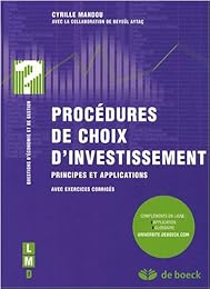 Procédures de choix d'investissement