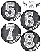 Baby's Firsts Gender Neutral Month by Month Milestone Chalkboard Stickers for Boys & Girls, Newborn Monthly Onesie Sticker Set, Anti Glare Scrapbook Photo Prop Keepsake and Baby Registry and Shower Gi