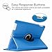 Fintie Rotating Case for iPad 4th Generation (2012 Model), iPad 3rd Gen (2012 Model), iPad 2 (2011 Model) 9.7 inch Tablet - 360 Degree Rotating Smart Stand Cover Auto Wake/Sleep, Blue