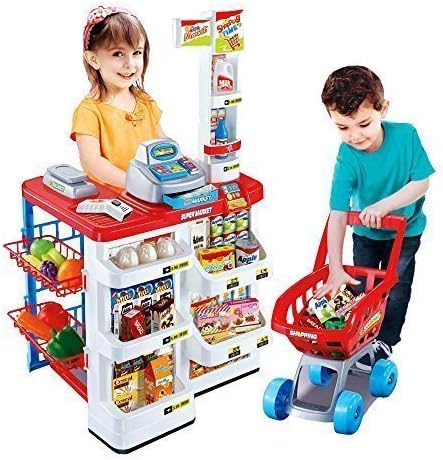 Tabu Toys World Supermarket Playset Shopping Cart