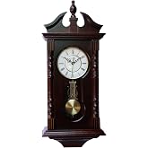 Vmarketingsite Wall Clocks: Grandfather Wood Wall Clock with Chime. Pendulum Wood Traditional Clock. Makes a Great Housewarming or Birthday Gift Wall Clock Chimes Every Hour with Westminster Melody