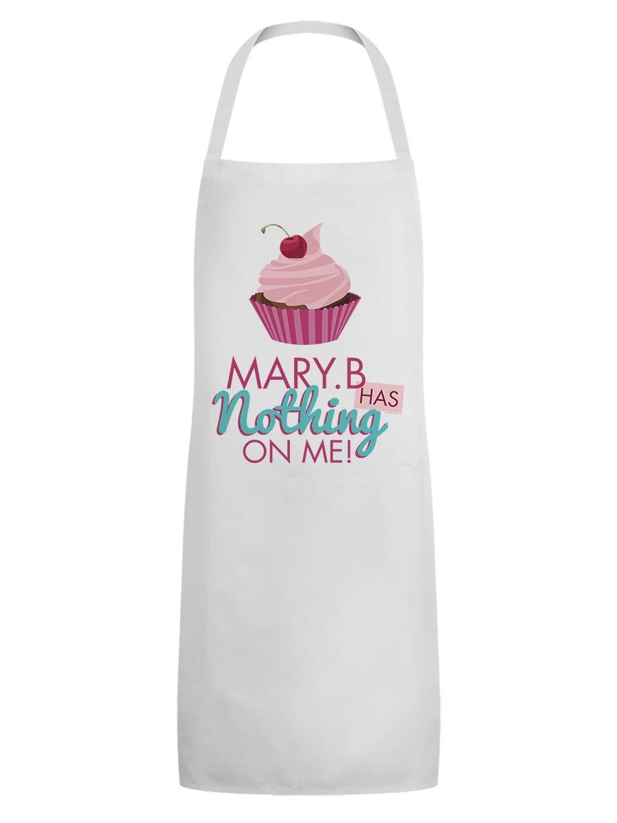 Grindstore Mary B Has Nothing On Me Apron White 60x84.5cm