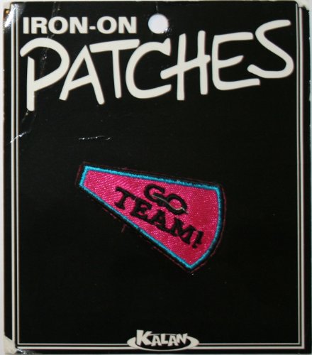 Go Team Megaphone Cheerleader Carded Iron On Patch