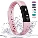 Teslasz Fitness Tracker, Sleep Monitor Calorie Counter Pedometer Sport Activity Tracker for Android and iOS Smart Phone,Pink