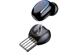 TELEWEE 2024 Upgrade Bluetooth Single Earbud,Wireless Earbuds Bluetooth 5.2,in-Ear Built-in Mic Headphones IPX5 Waterproof for iPhone/Android (Black)