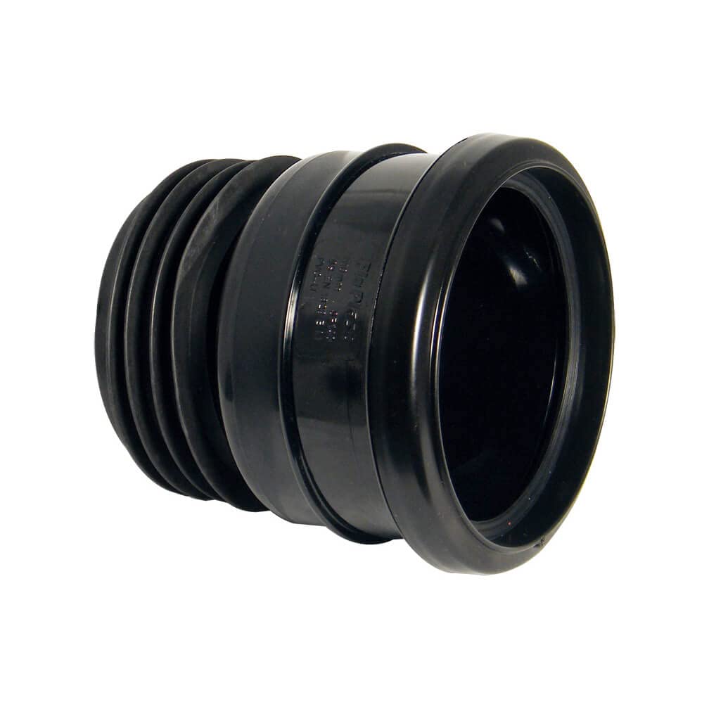 FloPlast Soil Universal Pipe Connector Black