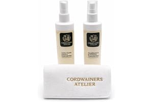 Cordwainers Atelier Leather Cleaner & Conditioner Kit – Premium Care Set with Microfiber Towel – Cleans, Conditions & Restore
