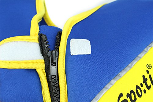Genwiss Toddler Boy Swim Training Vest Kids Swim Float Jacket for Age 5-7 Years Infant 38-55 lbs, Size Large, Blue - Thumbnail 6