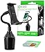 Car Cup Holder Mount for Phone Tablet, Okra 2-in-1 iPhone iPad Car Mount Adjustable Gooseneck Holder for All Smartphones and Tablets Universal