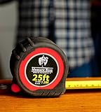 Measure Boss Pro Tape Measure Heavy Duty - 25ft Length 32mm Blade Width For the Serious Handyman