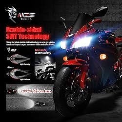 MZS H4 Light Bulb Motorcycle, 8000LM 35W 9003 HB2
