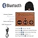 Pococina Upgraded 4.2 Bluetooth Beanie Music Hat Winter Knit Hat Cap Wireless Headphone Musical Speaker Beanie Hat as Christmas Birthday Gifts for Men Women Teen Girls Boys, Built-in Mic - 014 Black
